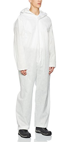 XXL Multi Schutzanzug gegen Chemie, Staub, Nuklearpartikel - antistatischer Schutz-Overall Kat III, Typ 5 und 6 XXL,weiß
