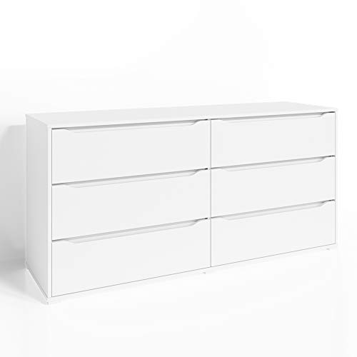 Vicco Kommode Set Ruben Weiß Schubladen Sideboard Mehrzweckschrank Schrank (160er)