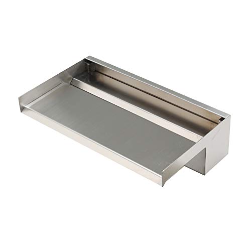 Köhko Wasserfall 15-30 cm (30 cm) Wasserauslauf aus Edelstahl V2A matt gebürstet Aquafall 24001-030