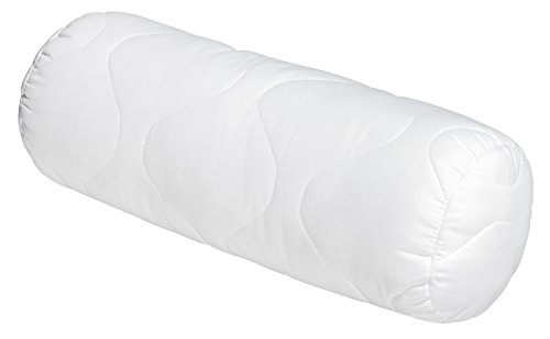 sleepling 19000000019 Komfort 100 Kopfkissen Mikrofaser Nackenrolle 15 x 40 cm, weiß