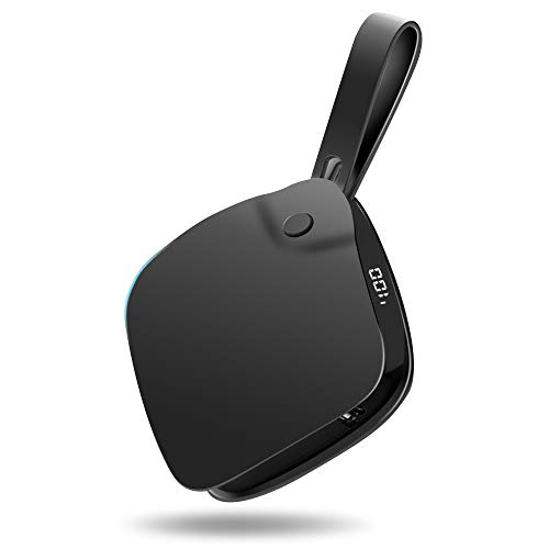 Handwärmer USB， Wiederaufladbare Powerbank Doppelseitig Aufladbarer Taschenwärmer Elektrisch Taschenofen 2 Temperaturmodi elektrische Handwärmer 5000 mAh Externe Backup Ladegerät Akku für Smartphones
