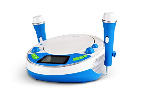 X4-TECH Bobby Joey JamBox - Kinder CD Player mit USB Bluetooth MP3 Sticker blau