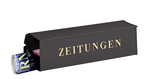 BURG-WÄCHTER, Zeitungsbox mit geprägeter Schrift, Metall, 808 E, Eisen