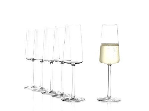 Stölzle Lausitz POWER Champagnerkelch 238 ml, 6er Set Champagnergläser, spülmaschinenfest, bleifreies Kristallglas, hochwertige Qualität, elegant und bruchbeständig