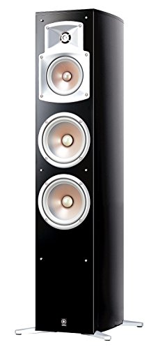 Yamaha NS 555 Stand Lautsprecher System (3-Wege Bassreflex, Waveguidehorn, 100W) klavierlackschwarz (Stück)