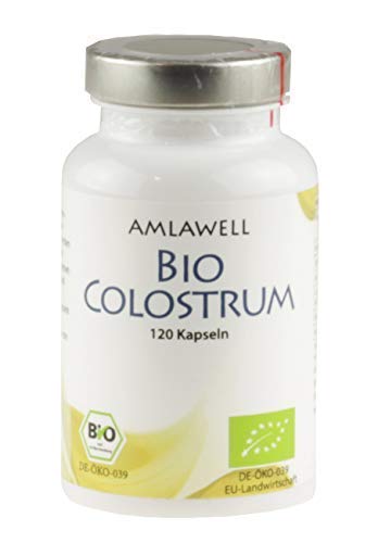 Amlawell Bio Colostrum / 120 Kapseln / 500mg Colostrum Pulver