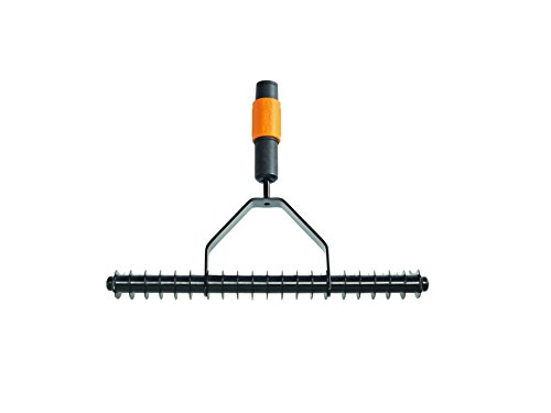 Fiskars Rasenlüfter, Gerätekopf, Breite: 36,5cm, Schwarz/Orange, QuikFit, 1000655