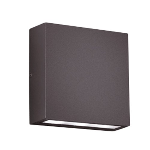 Trio Leuchten LED Außen-Wandleuchte, EEK A, Aluminiumguss, inklusiv 2 x 3 W, 14 x 14 cm, anthrazit 229360242