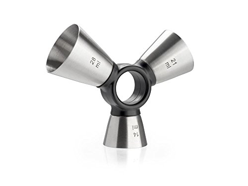 Leopold Vienna LV00336 Finger Barmaß, Edelstahl matt gebürstet 100 x 100 x 38 mm