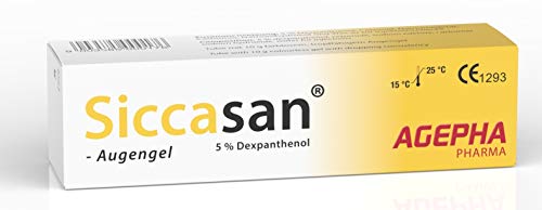 Siccasan Gel Augentropfen von AGEPHA I Mit Dexpanthenol und Carbomer I Zur Heilung Gegen Trockene, Gereizte, Rote Augen I Tränenersatzmittel