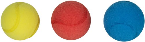 Speelgoed 14/861-Tennis und Tischtennis Tennisbal Soft 3 Stücke 6.5 cm, mehrfarbig