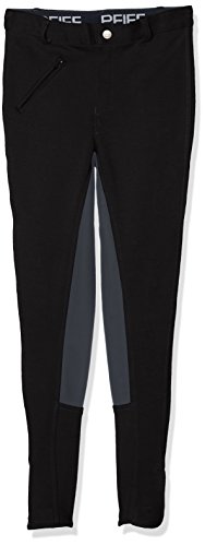 PFIFF Damen  Reithose Vollbesatzhose, Schwarz (Black/Gray), 38