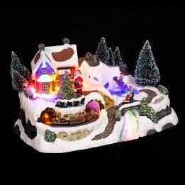 Village de Noël Weihnachtsdekoration, dem Zug