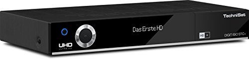 TechniSat DIGIT ISIO STC+ / Digital-Kombi-Receiver mit dreifachem Twin-Tuner für Empfang in HD und UHD - 4K, mit WLAN, Ethernet und Timeshift-Funktion, inkl. HD+ Smartcard, schwarz