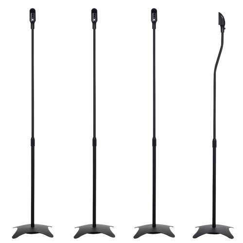 2 Paar universal Boxenständer, schwarz - je 4.5kg belastbar