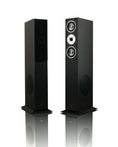 1 Paar Standlautsprecher Mohr SL15 schwarz Lautsprecherboxen, HiFi Klang zum günstigen Preis, elegante HiFi Standboxen aus Holz, als Stereolautsprecher oder Heimkinolautsprecher geeignet