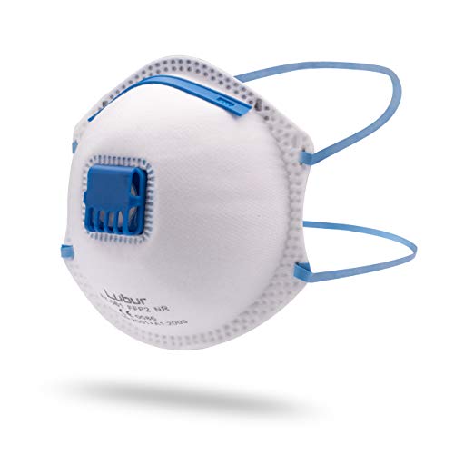 Lubur Atemschutzmaske FFP2 im 10er Set – Hochwertige Atemmaske – Perfekte Passform – Anpassbare Staubmaske in Profi-Qualität - Feinstaubmaske, Staubschutzmaske gegen Staub