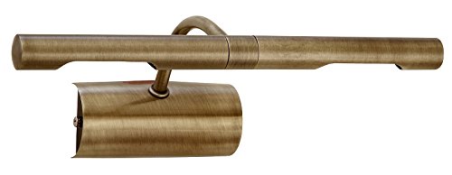 Licht-Erlebnisse Bilderleuchte Bilderlampe in Messing G9-Fassung Bilderbeleuchtung Lampe Leuchte RA1/1/722