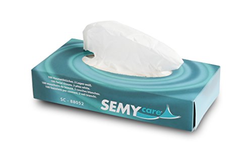 Semy SC-88052 Kosmetikboxen, 2-lagig, Hochweiß (100-er Pack)