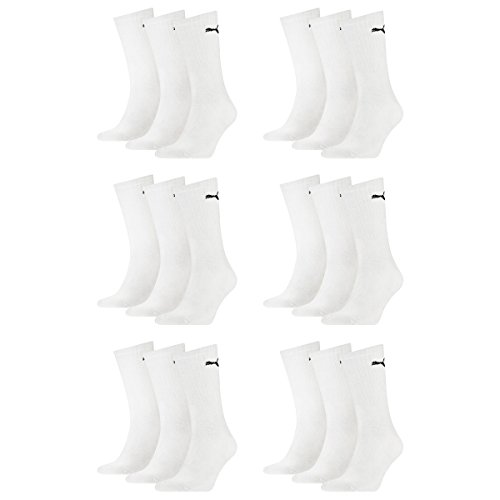 Puma Unisex Crew Socks Socken Sportsocken mit FROTTEESOHLE 18er Packung/18 Paar - B079QMTD85-58593 -