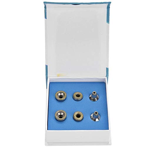 Vobor Diamantspitzen - 6-teiliges Ersatzfilter-Set for Diamant-Mikrodermabrasions-Dermabrasionsspitzen aus Edelstahl