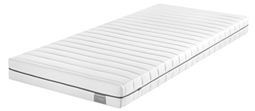 Traumnacht Basis Kaltschaummatratze mit 7-Zonen-Schnitt für alle Schlaftypen H3, 80 x 200 cm, weiß