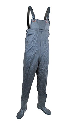 Wathose Größe 40-46 Anglerhose mit Stiefeln Wathosen Teichhose Neu #408, Größe:41