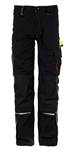 Stenso Prisma - Herren Bundhose/Cargohose mit Multifunktions-Taschen - strapazierfähig - Schwarz EU54