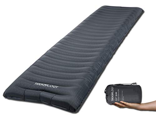 Trekology Isomatte aufblasbar, Sleeping Pad, Camping Luftmatratze - UL80 aufblasbare Isomatte Camping Isomatte Isomatte Ultraleicht, Isomatte leicht kleines Packmaß für einen erholsamen Schlaf