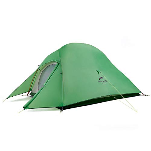 Naturehike Cloud-up 2 Upgrade Ultraleichte Zelte Doppelten 2 Personen Zelt 3-4 Saison für Camping Wandern (210T Grün Upgrade)