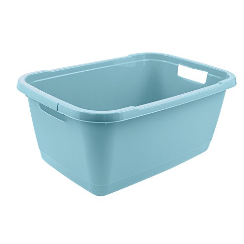 keeeper Wäschewanne, Stabiler Kunststoff, 52 l, Aenna, Hellblau