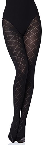 Merry Style Damen blickdichte Strumpfhose MS 328 60 DEN (Schwarz, XL (44-48))