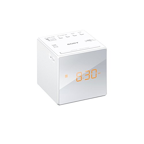 Sony ICF-C1W Uhrenradio (LED-Display, Alarm) weiß