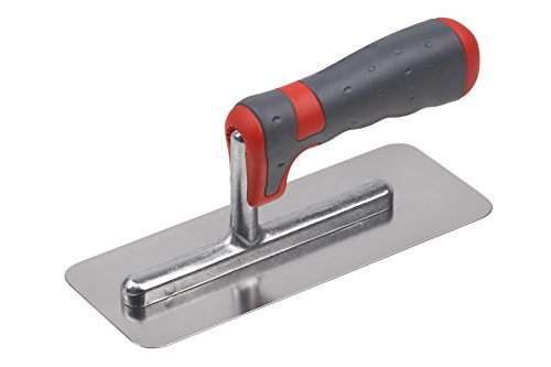 Meister Glättekelle 200 x 80 mm  Venezianische Form  4-seitig geschliffen  Rostfreier Edelstahl  2K-Griff | Stucco Kelle | Glättkelle | Glättscheibe | Traufel | Edelstahlkelle | 4136830