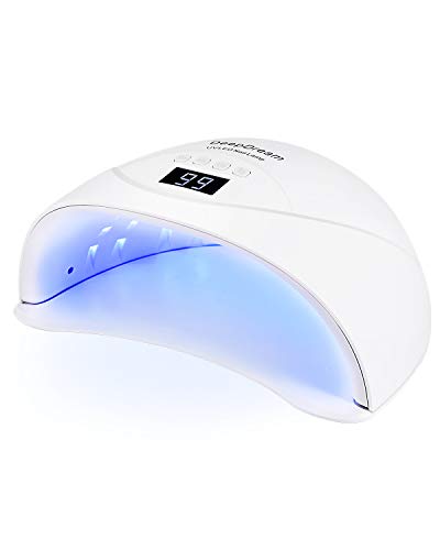 Nageltrockner, DeepDream 84W LED/UV Lampe für Gelnägel, 15s/30s/60s/99s Timer, Infrarot Induktion,Digital Anzeigebildschirm, Geeignet für alle Gel Nagellack