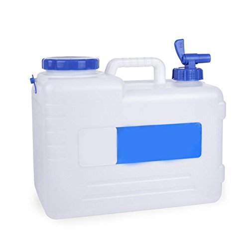 Wasserkanister mit festmontiertem Ablasshahn/Wasserauslauf,Auto zubehör,Wassertank Camping Outdoor BBQ und Lange Reise etc,15 Liter