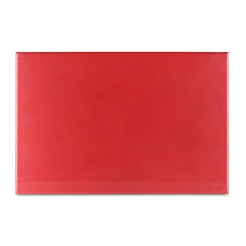 Grunwerg Schneidebrett aus Kunststoff mit hoher Dichte, Plastik, rot, 45 x 30 x 1 cm
