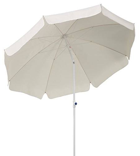 Schneider Sonnenschirm Ibiza, natur, 200 cm rund, Gestell Stahl, Bespannung Polyester, 2.1 kg