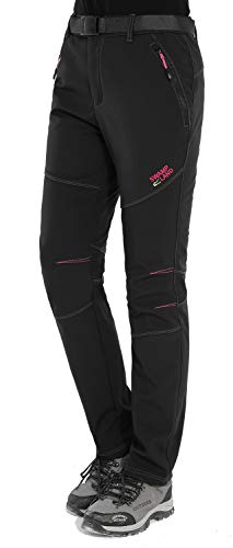 SWAMPLAND Gefüttert Damen Warm Softshellhose Fleece Skihose Wasserdicht Winterhose Winddicht Regenhose