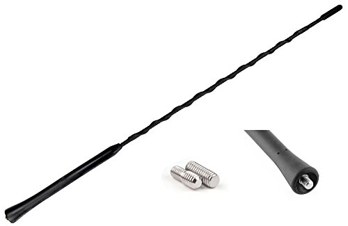 Audioproject A155 Kurz-Stab Antenne 40cm Dach-Antennenstab 16V M5 M6 Gewinde AM FM - VW Golf 4 5 6 7 Passat Polo Touran Opel Corsa Astra Ford Renault BMW Seat Skoda Toyota