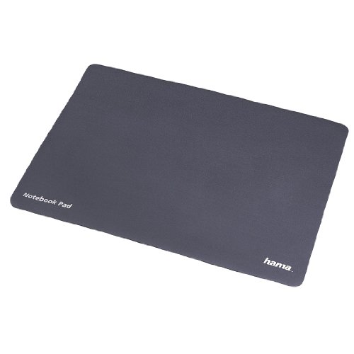 Hama Mouse-Pad 3in1 (220x345mm): Mikrofaser-Mauspad, Display-Schutz und Reinigungs-Tuch, geeignet für Notebooks mit einer Bildschirmdiagonale von 40cm (15,6 Zoll), anthrazit