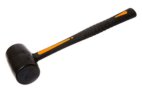Robust, groß, 32 cm lang x 16 oz. Massiver Gummihammer mit weichem Griff – ideal für Fliesen, Bauarbeiter, Ziegelschichten und Camping Reisen – kommerzielle Qualität, extra langlebige Konstruktion