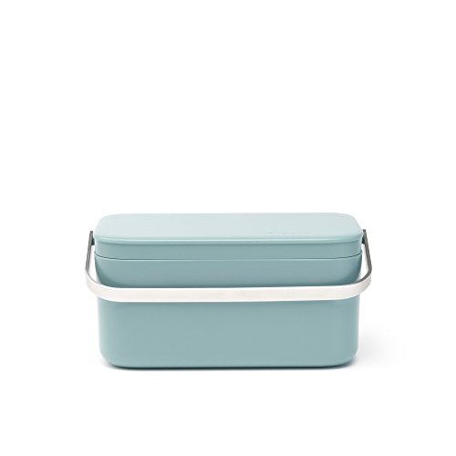 Brabantia Lebensmittelabfälle Caddy, Minze, 12.7 x 22,1 x 10,7 cm