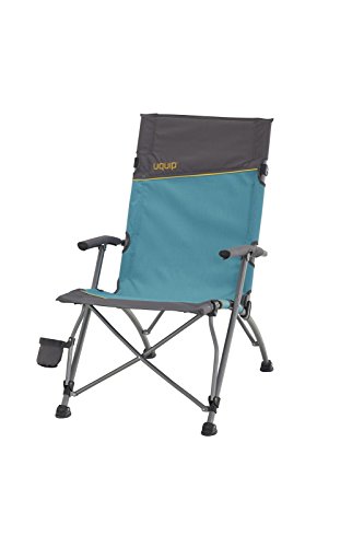 Uquip Sidney Campingstuhl mit Lounge-Charakter, extra hohe Rückenlehne, stabile Ausführung bis 120kg