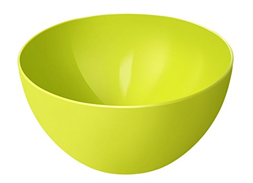 Rotho 1705302792 Schüssel Caruba aus Kunststoff (PP), Inhalt 3 L, spülmaschinengeeignet, BPA-frei, rot Schüssel, Kunststoff, Papaya rot, circa 22.5 x 22.5 x 11 cm