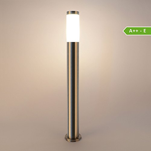 Wegeleuchte Aussenleuchte Standleuchte Standlampe 232-800 Gartenleuchte Edelstahl E27 80 cm