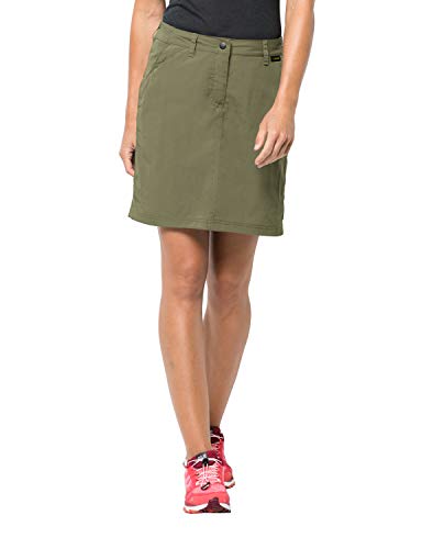 Jack Wolfskin Kalahari Skort, leichter Damen Rock mit UV-Schutz, schnelltrocknender Hosenrock für Reisen und Freizeit, Rock und Shorts in einem