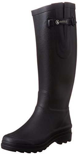 Aigle Damen Aiglentine Langschaft Gummistiefel,  Schwarz (noir 9), 39 EU