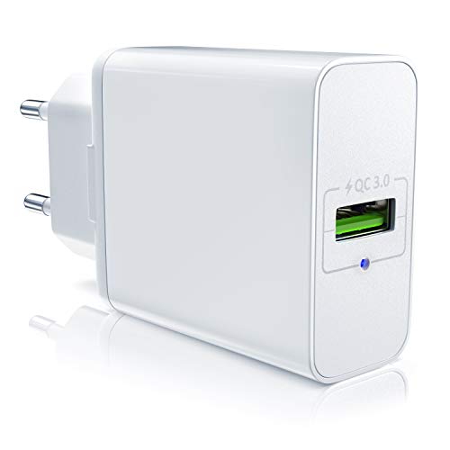 CSL - USB Ladegerät mit Schnellladefunktion | Netzteil mit Quick Charge 3.0 | Smart Charge + Solid Charge (intelligentes Laden) | geeignet für Handys, Smartphones, Tablets UVM.