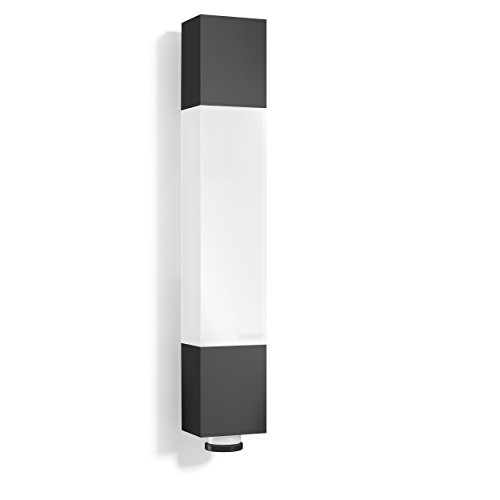 Steinel LED Außenleuchte L 631 LED anthrazit, 360° Bewegungsmelder, 8 m Reichweite, 663 lm, 8.2 W, Unterkriechschutz, 6,5 x 36,4 x 6,1 cm,  020408